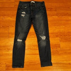 LOFT Distressed Skinny Jeans 8/29